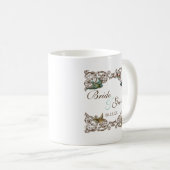 Botanica Wedding Ensemble, Personalisierte Kaffee- Kaffeetasse (VorderseiteRechts)
