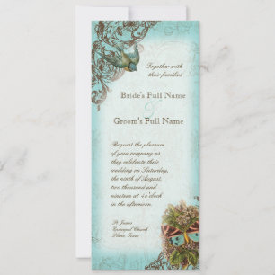 Botanica Wedding Invitation - Aqua Blue Einladung