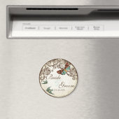 Botanica Wedding Save the Date Magnet - Cream Tan (In Situ (Geschirrspüler))