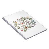 Botanical 2026 Typography with Flowering Vines Notizblock (Rechte Seite)