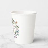 Botanical 2026 Typography with Flowering Vines Pappbecher (Links)