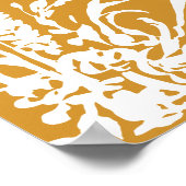 Botanical Arch Garden Amber Wedding Welcome Poster (Ecke)