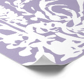 Botanical Arch Garden Lavender Wedding Welcome  Poster (Ecke)