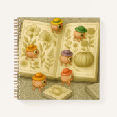 Botanical Art-Exploring Brain Aliens Notizblock (Vorderseite)