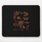 Botanical Art, Frog Fungi Goblincore Aesthetic Cot Mousepad (Vorne)