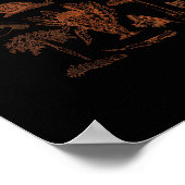 Botanical Art, Frog Fungi Goblincore Aesthetic Cot Poster (Ecke)