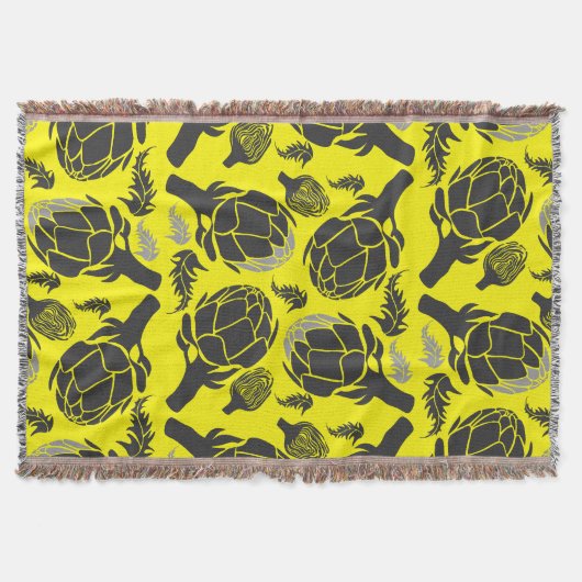 Botanical Artichoke Art Home Decor Decke (Vorderseite)