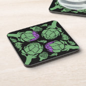 Botanical Artichoke Art Home Decor Getränkeuntersetzer (Linke Seite)