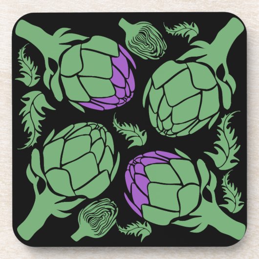 Botanical Artichoke Art Home Decor Getränkeuntersetzer (Vorderseite)