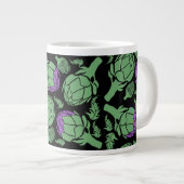 Botanical Artichoke Art Home Decor Jumbo-Tasse (Vorderseite Rechts)
