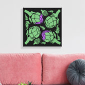 Botanical Artichoke Art Home Decor Leinwanddruck (Insitu (Wohnzimmer))