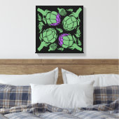 Botanical Artichoke Art Home Decor Leinwanddruck (Insitu (Schlafzimmer))