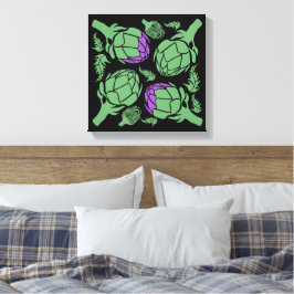 Botanical Artichoke Art Home Decor Leinwanddruck