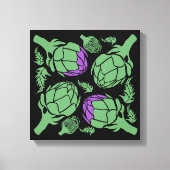 Botanical Artichoke Art Home Decor Leinwanddruck (Vorderseite)
