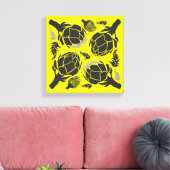 Botanical Artichoke Art Home Decor Leinwanddruck (Insitu (Wohnzimmer))