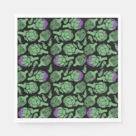 Botanical Artichoke Art Home Decor Serviette