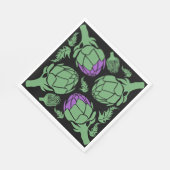 Botanical Artichoke Art Home Decor Serviette (Ecke)