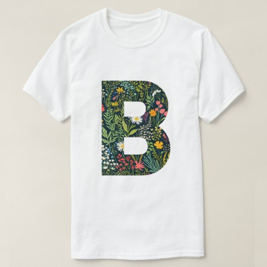 Botanical B Alphabet T-Shirt (Design vorne)