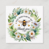 Botanical Bee Business Thank You Begleitkarte (Vorderseite)