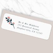 Botanical Berry Address Label | Return Mail Labels