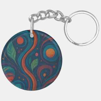 Botanical Bliss Full-Print Keychain Schlüsselanhänger