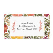 Botanical Bloom Painting Shipping Label (Vorne)