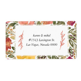 Botanical Bloom Painting Shipping Label