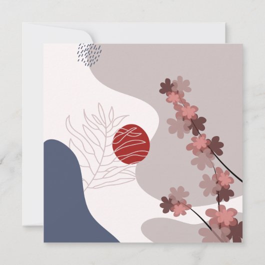 Botanical Boho Blue Magenta (Rückseite)