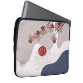 Botanical Boho Blue Magenta Laptopschutzhülle (Vorne Rechts)