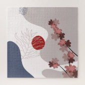 Botanical Boho Blue Magenta Puzzle (Vertikal)