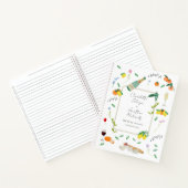 Botanical Boho Citrus Sommer Hochzeitsplaner Notizblock (Innenseite)