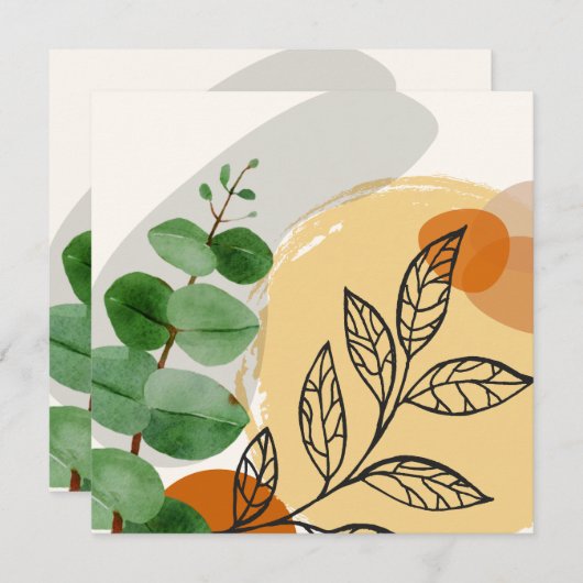 Botanical Boho Green Orange (Vorne/Hinten)