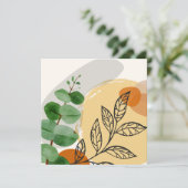 Botanical Boho Green Orange (Stehend Vorderseite)