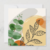 Botanical Boho Green Orange (Rückseite)