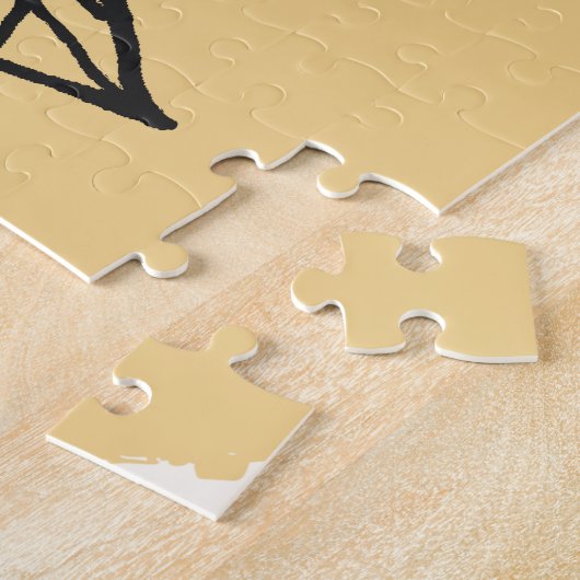 Botanical Boho Green Orange Puzzle (Seite)