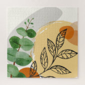 Botanical Boho Green Orange Puzzle (Vertikal)