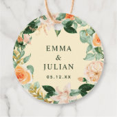 Botanical Boho Greenerenery Watercolor Vielen Dank Geschenkanhänger (Rückseite)