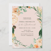 Botanical Boho Pink Bridesmaids Mittagessen Brunch Einladung (Vorderseite)