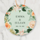 Botanical Boho Sage Grüne Wasserfarbe Vielen Dank Geschenkanhänger (Rückseite)