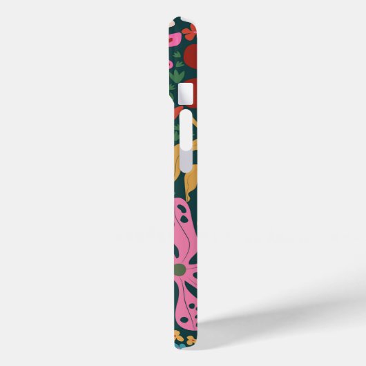 Botanical Boho Series Green Case-Mate iPhone Hülle (Rückseite / Links)