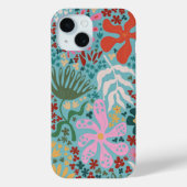Botanical Boho Series Turqoise Case-Mate iPhone Hülle (Rückseite)
