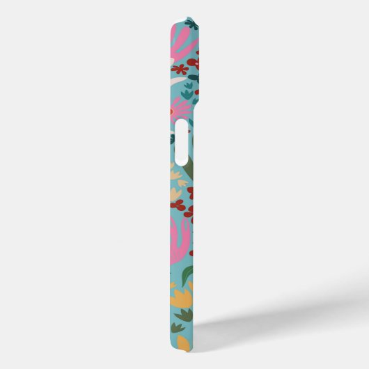 Botanical Boho Series Turqoise Case-Mate iPhone Hülle (Rückseite / Rechts)