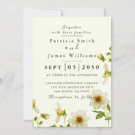 Botanical Boho Spring Wild Blume Wedding Invitati Einladung