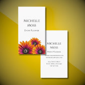 Botanical Boho Whimsical Daisies Visitenkarte