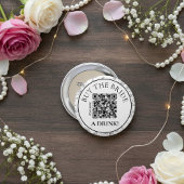 Botanical Buy the Bride a Drink QR Bachelorette Button