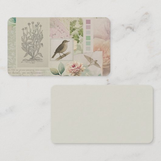 Botanical Calling Cards Visitenkarte (Vorne/Hinten)