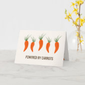 Botanical Carrots Collection Birthday Karte (Gelbe Blume)