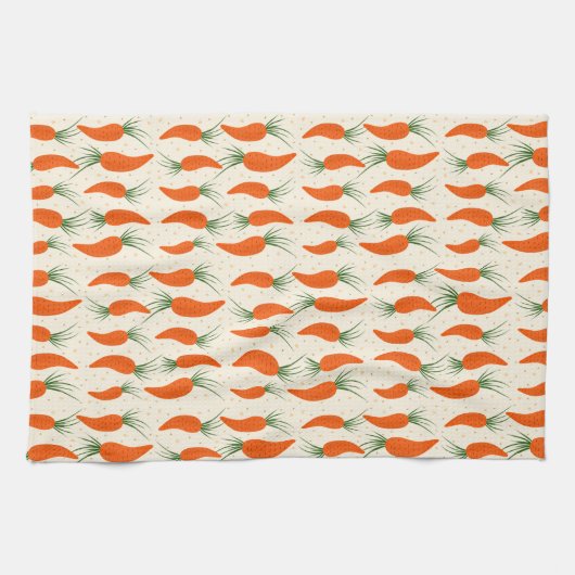 Botanical Carrots Collection Geschirrtuch (Horizontal)