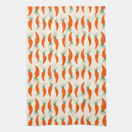 Botanical Carrots Collection Geschirrtuch (Vertikal)