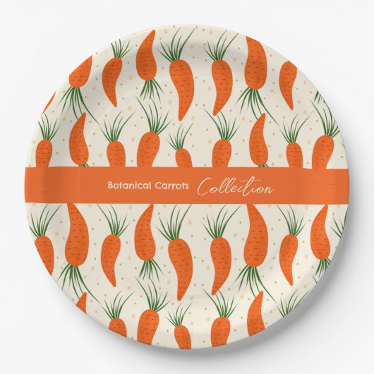 Botanical Carrots Collection Pappteller (Vorderseite)